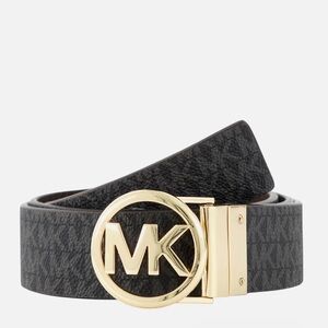 Michael Kors Mk Signature Monogram Belt and Buckle Reversible